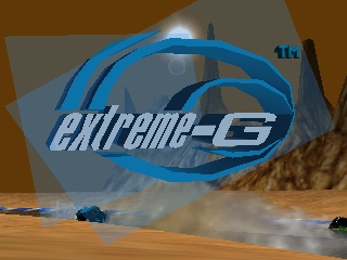 Extreme G title screen for Nintendo 64
